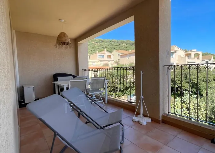 Superbe T2 Avec Grande Terrasse Et Vue Résidence Isola Céleste Appartement LʼÎle-Rousse